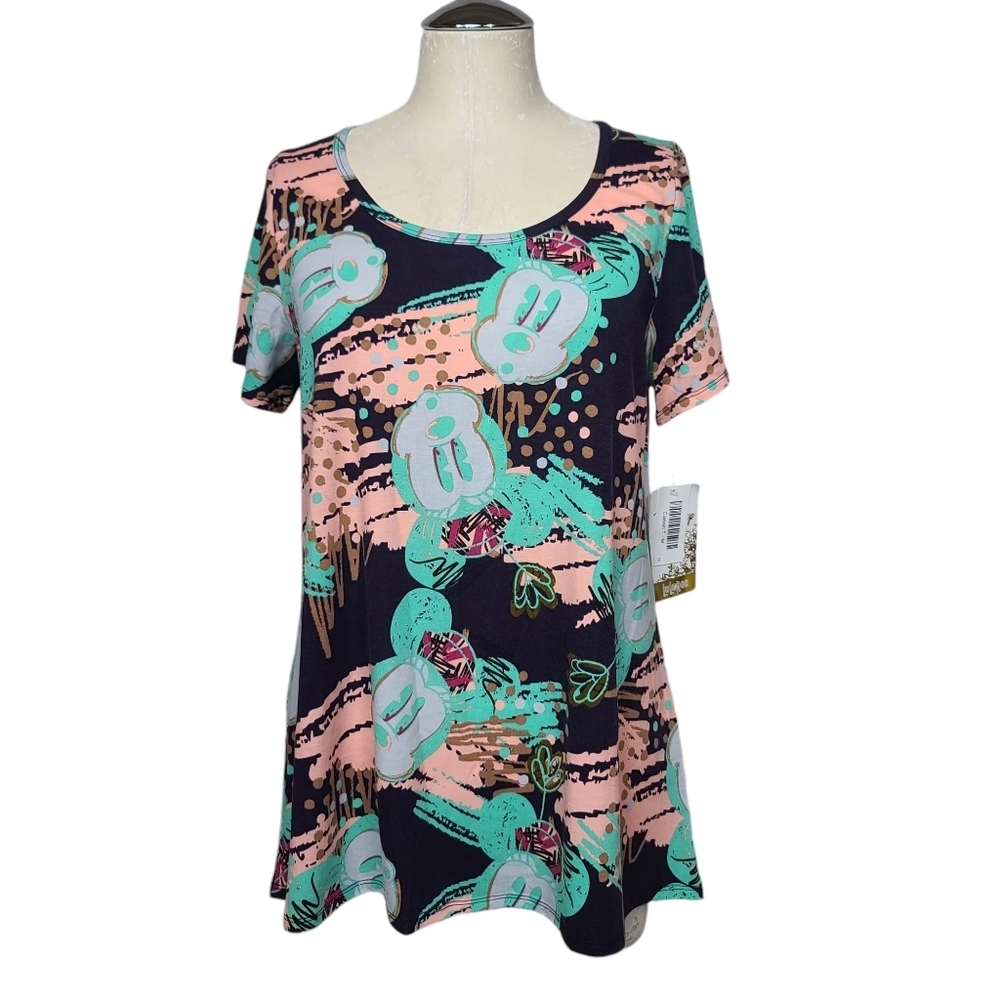 NWT LuLaRoe Disney Mickey Mouse Short Sleeve Classic T Shirt M